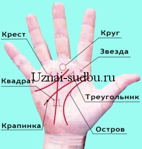 Линии на руке, редкие знаки: значение кольца